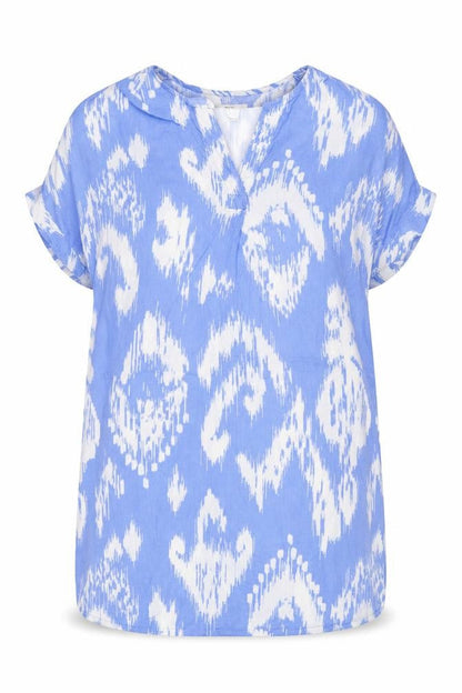 Marks & Spencer Women Blue White Size 16 Linen Shift Mini Dress