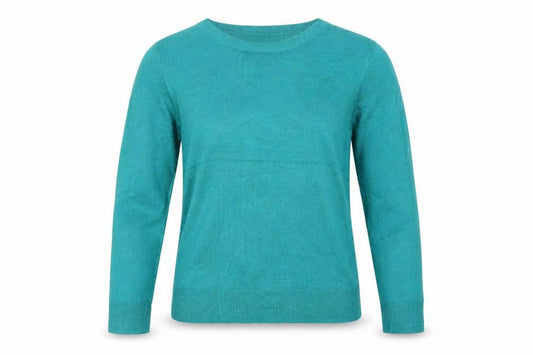 Marks & Spencer Women Green Size 12 Crew Neck Knit Pullover Jumper