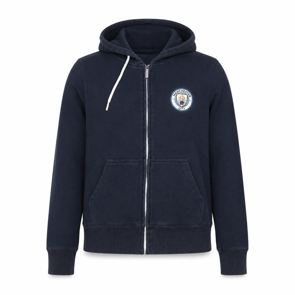 Fanatics Women Black Manchester City Full Zip Hoodie UK 12