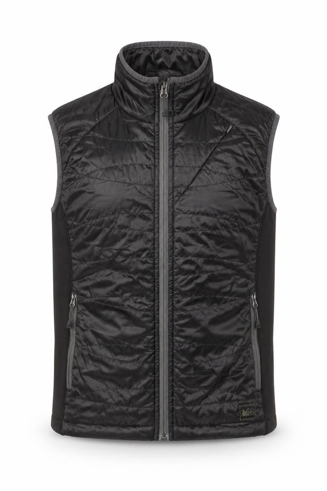 REI Unisex Adults Black M Quilted Puffer Waistcoat Gilet