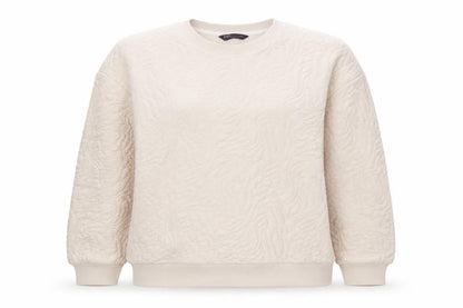 Marks & Spencer Women’s Ivory Quilted Floral Sweatshirt UK 14