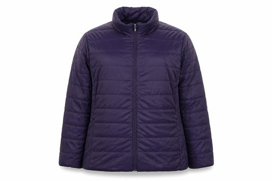 OVS Women’s Purple 4XL Quilted Puffer Jacket Full Zip