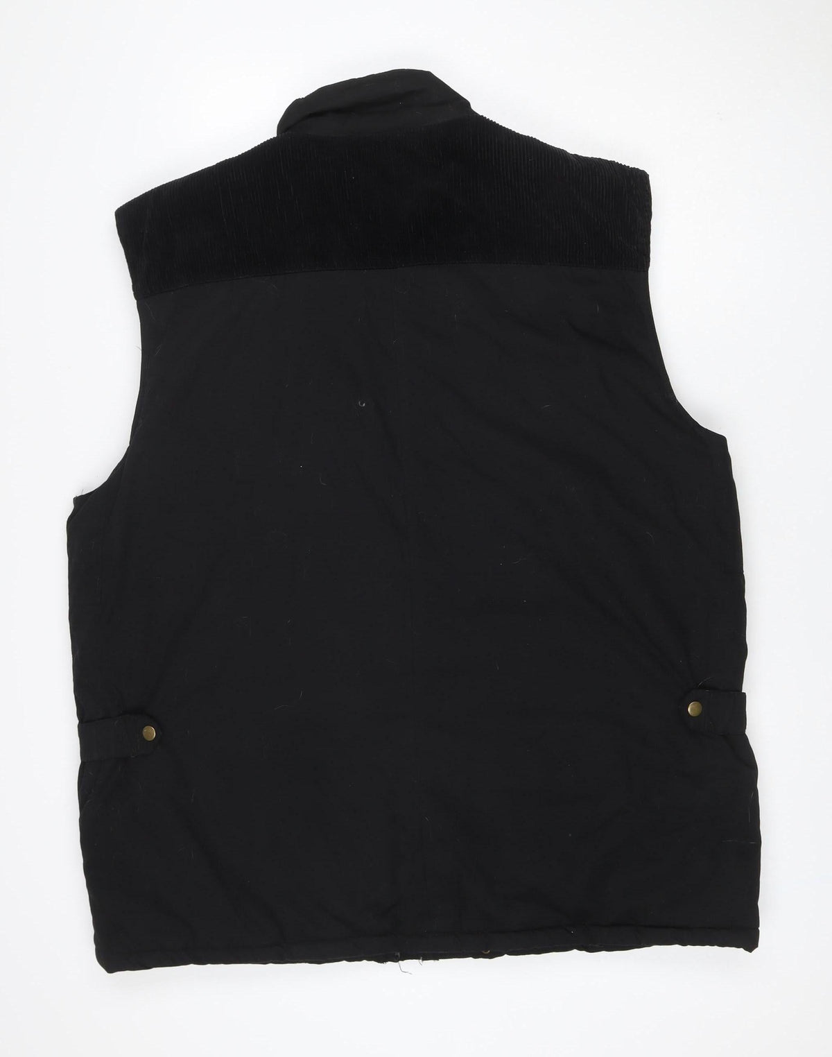 Reigo Men’s Black 2XL Bomber Bodywarmer Zip Pockets