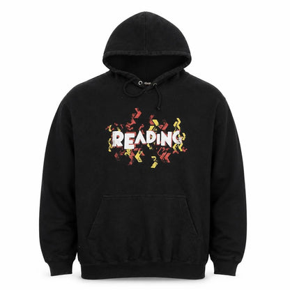 Front view of AWDis Just Hoods Men Black M Pullover Reading Festival 2015 Hoodie