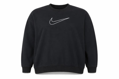 Nike Womens Black 2XL Pullover Crew Neck Logo Sweatshirt