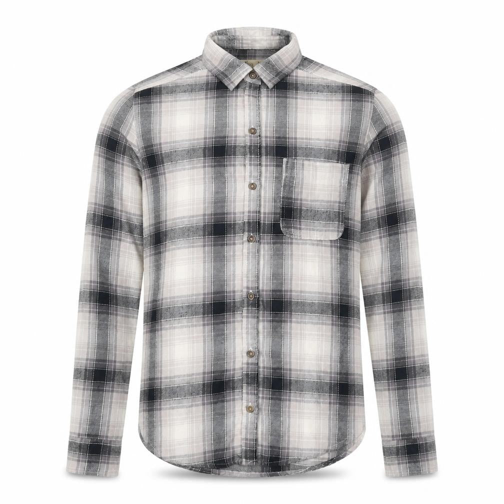 Hollister Men’s Grey Plaid Cotton Button-Up Shirt XS Long Sleeve