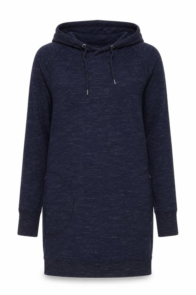 Tahari Women Blue M Pullover Hoodie Drawstring Long Sleeve Pockets