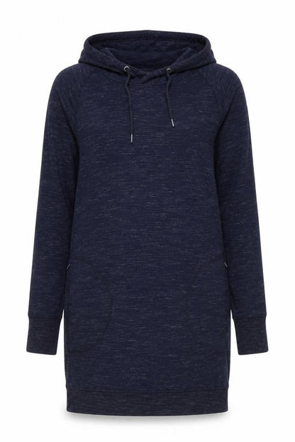 Tahari Women Blue M Pullover Hoodie Drawstring Long Sleeve Pockets