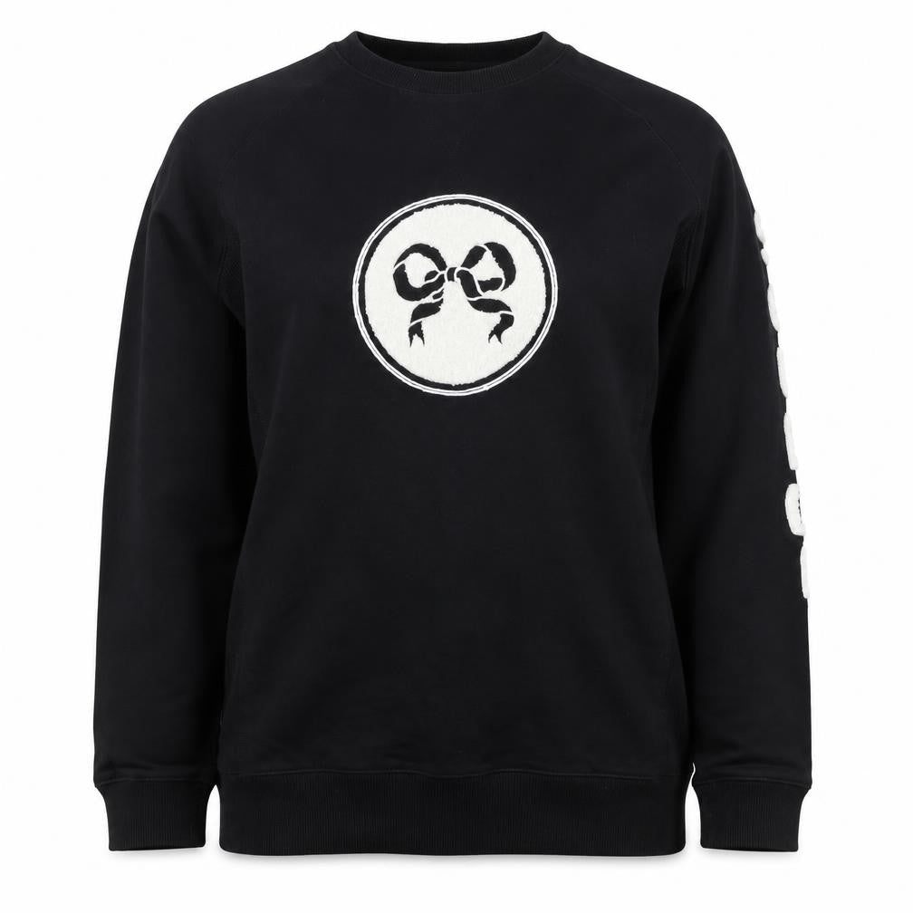 Soulland Women’s Black XL Logo Graphic Raglan Sweatshirt