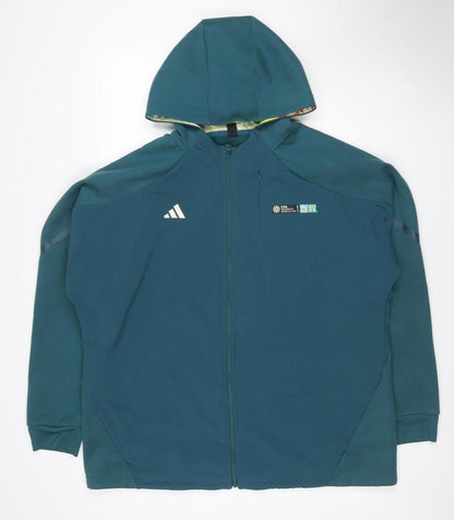 Additional front view of adidas Women’s Green 2XL FIFA Women’s World Cup 2023 Hooded Jacket