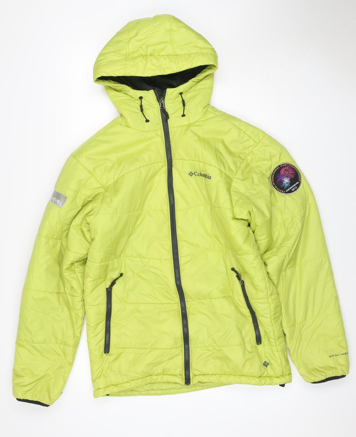 Columbia Women’s Yellow M Omni-Heat Hooded Puffer Ski Jacket