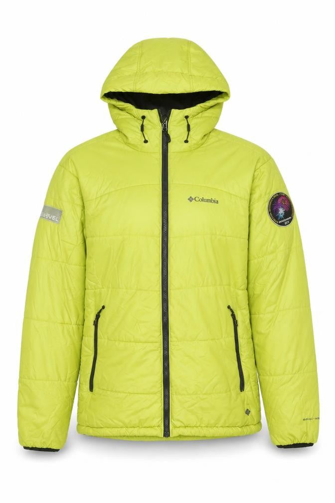Columbia Women’s Yellow M Omni-Heat Hooded Puffer Ski Jacket