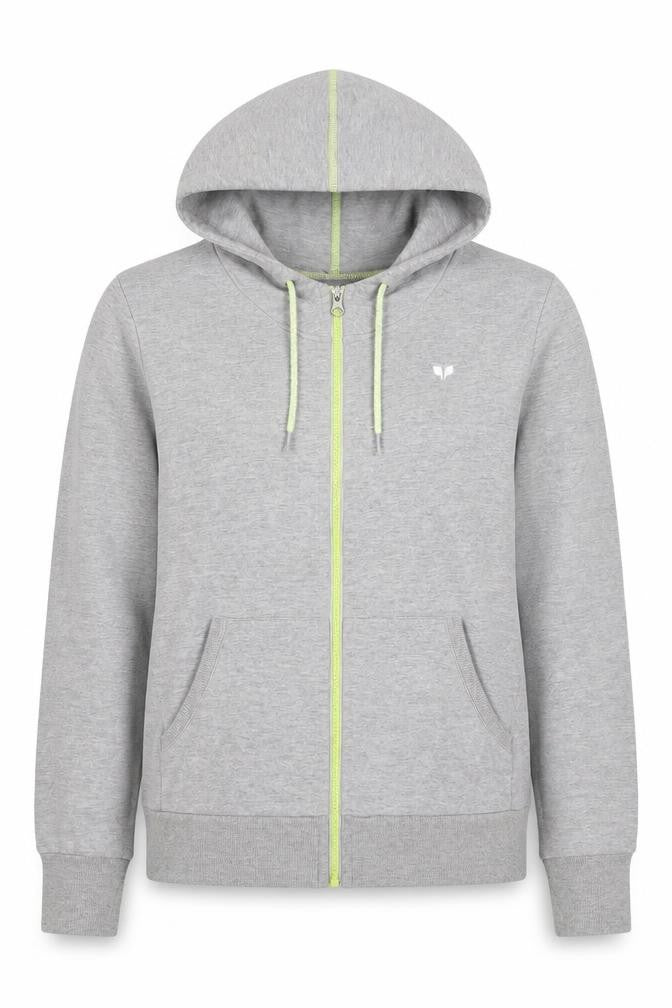 Pure Simple Sport Women Grey Size 12 Full Zip Hooded Hoodie