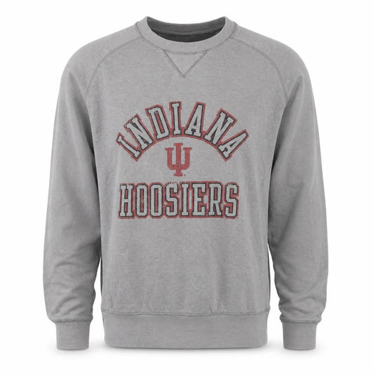 Champion Men’s Grey M Indiana Hoosiers Graphic Print Pullover Sweatshirt