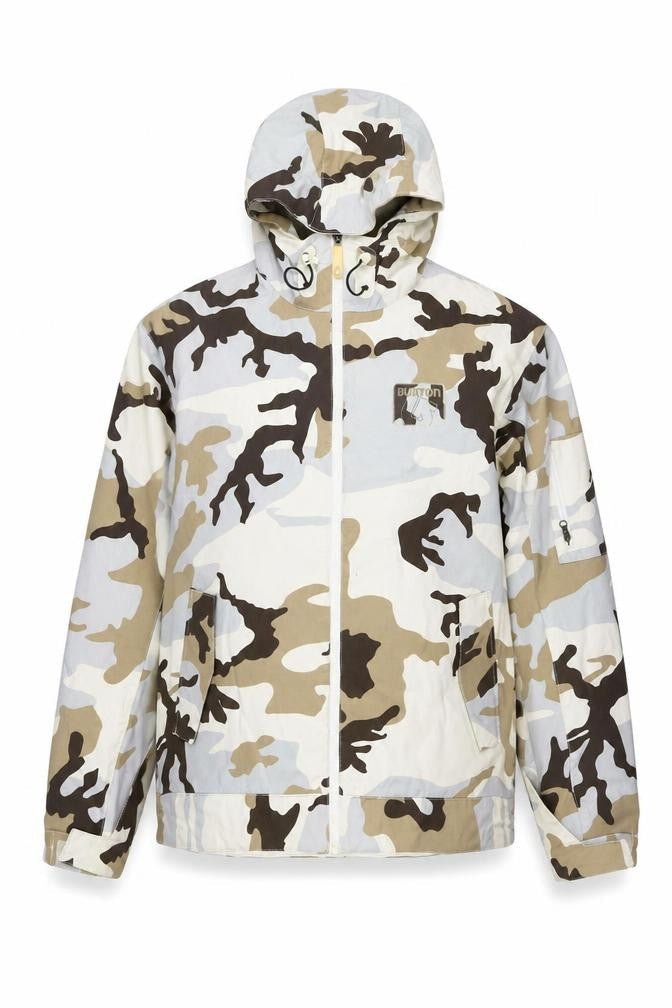 Burton Men’s XL Multicoloured Camouflage Hooded Ski Snowboard Jacket