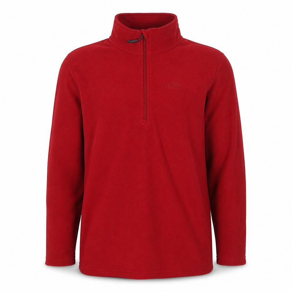 Peter Storm Men's Red Small 1/4 Zip Fleece Pullover Outdoor