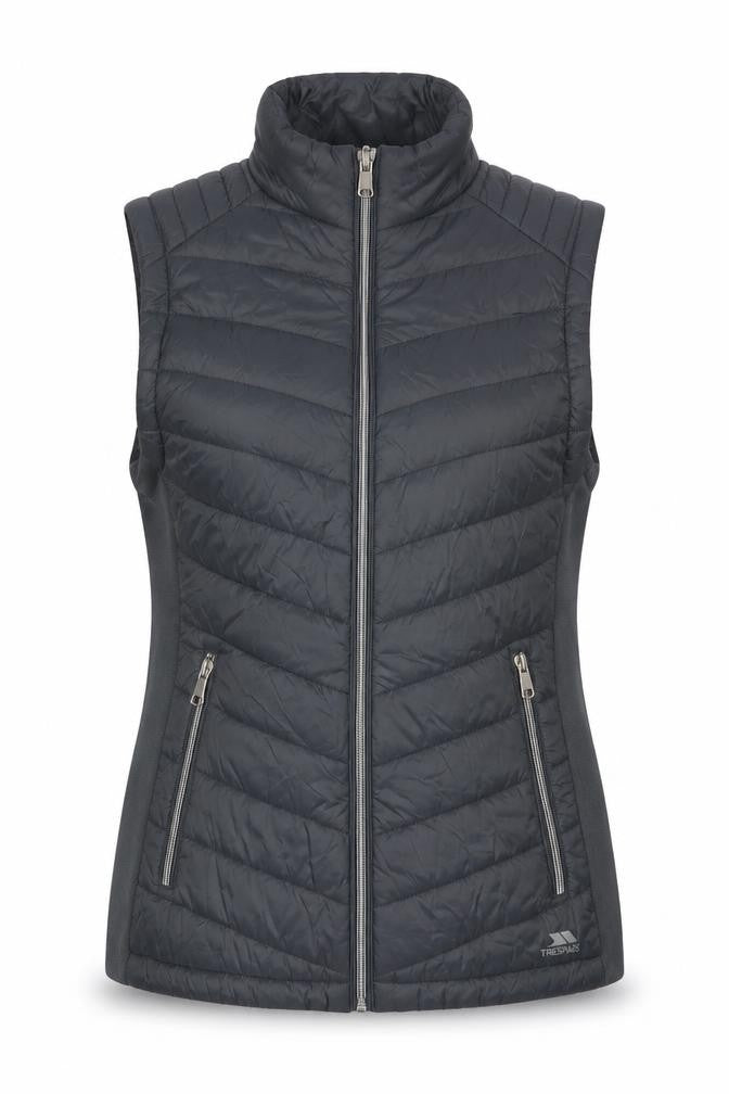 Trespass Women’s Grey UK 14 Quilted Puffer Bodywarmer Zip Gilet
