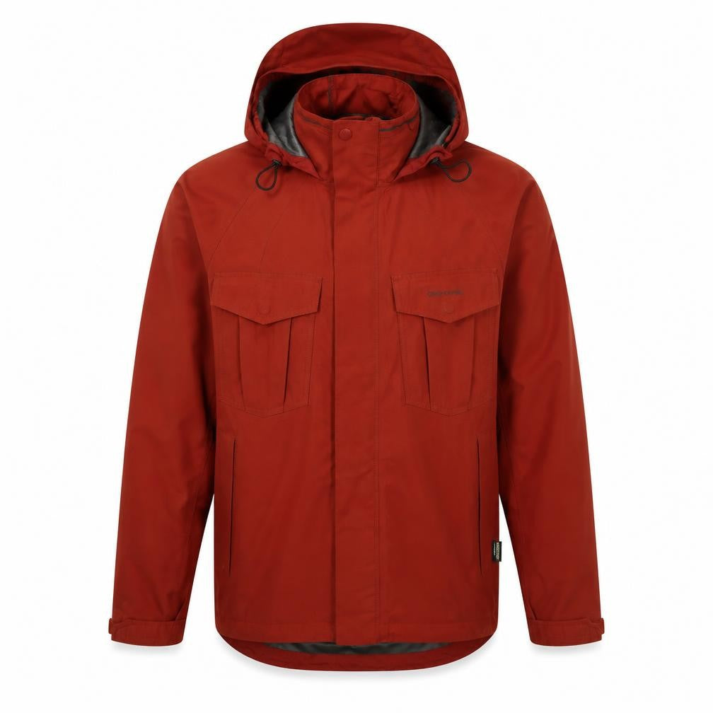 Craghoppers Men’s Red S Gore-Tex Hooded Waterproof Rain Jacket