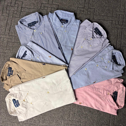 Preloved Ralph Lauren Mens Shirts Grade A/B for Resale - 5 Piece
