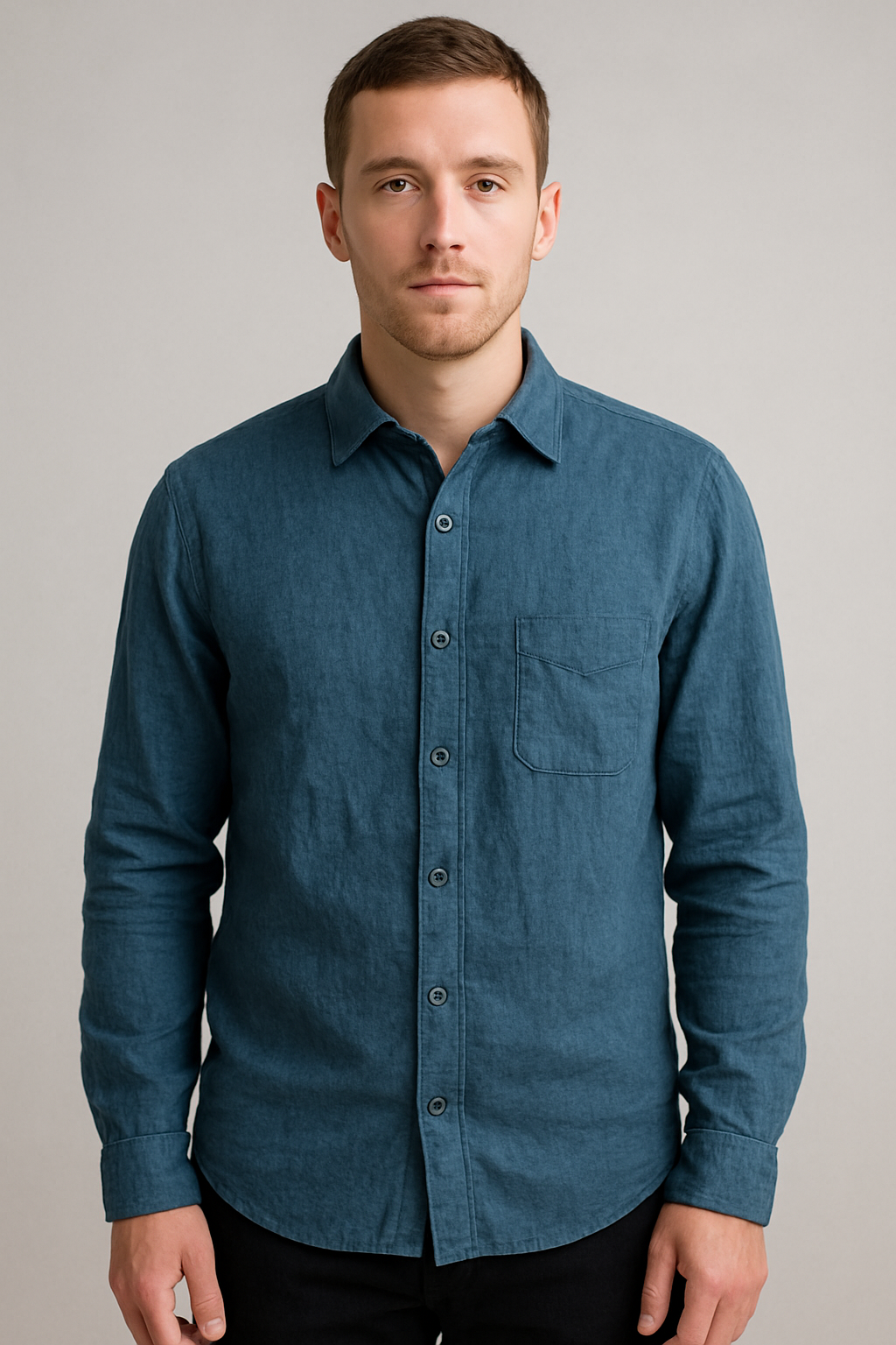Van Heusen Clothing Bundle - 5 Pack Preloved Mens Casual Shirts