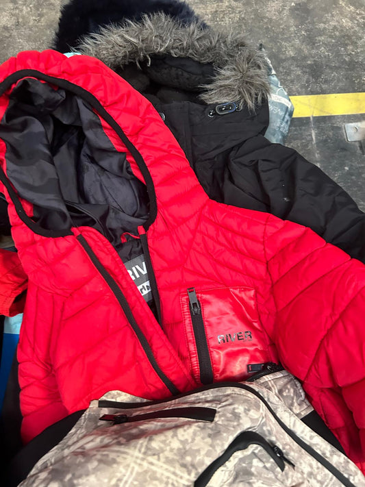 Ex used Clothing Shop Kids Clothing Charity Preloved Coats & Jackets 10 Bundle
