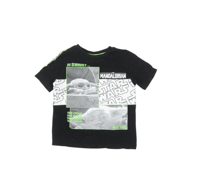 Tu Star Wars Boys Black 6-7 Years Short Sleeve Graphic T-Shirt