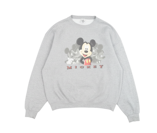 Disney Men’s Grey Mickey Mouse Pullover Sweatshirt Size L