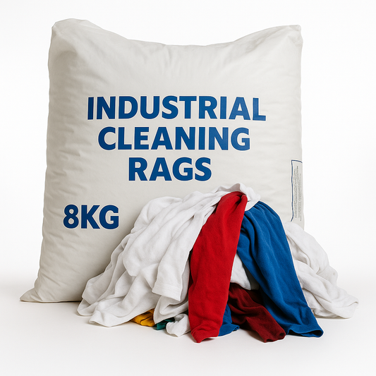 Rag & Wiper Industrial Absorbent T Shirts 8 Kilo Bag