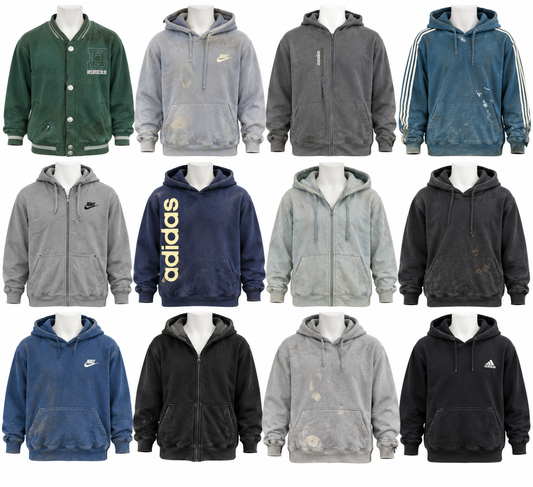 Rework Branded Hoodies & Sweatshirts Wholesale 10 Pack