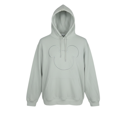 H&M Women’s Beige Disney Mickey Hoodie Size L Pullover Sweatshirt