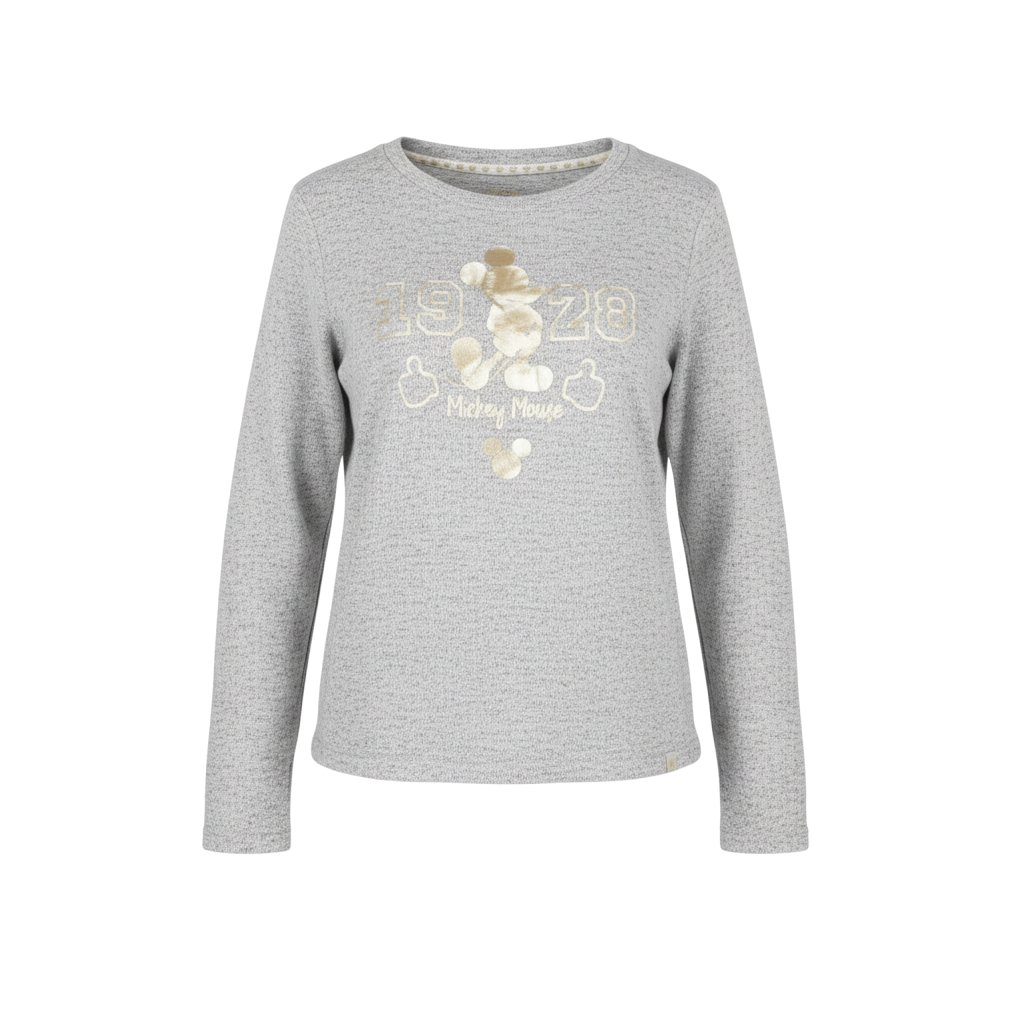 Disney Women’s Grey Mickey Mouse Pullover Jumper Size 10