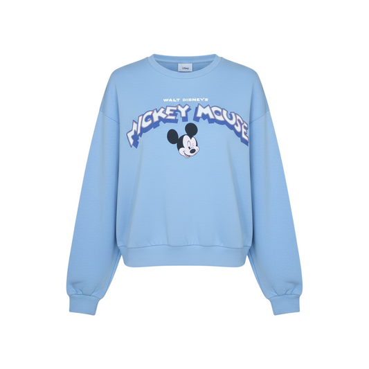Disney Mens Mickey Mouse Blue Sweatshirt S Pullover
