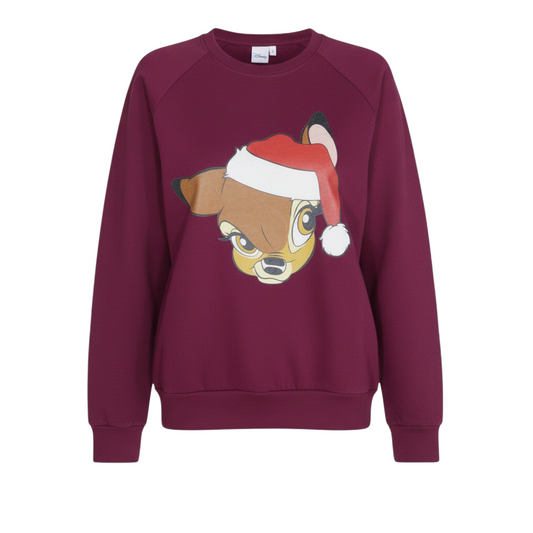 Disney Mens Purple Christmas Graphic Sweatshirt Size S