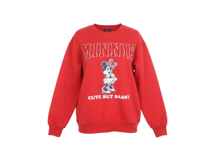 Primark Disney Girls Red Minnie Mouse Sweatshirt 10-11 Years Pullover