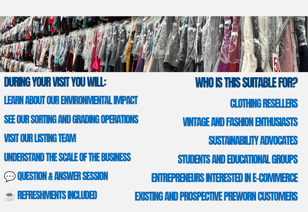 Preworn Tour Visit