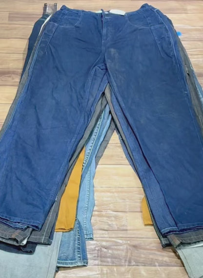 Preloved Hip-Hop Style Streetwear Jeans Grade A/B for Resale - 5 Piece