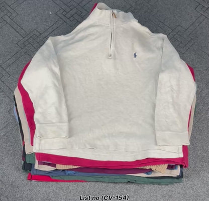 Preloved Ralph Lauren Polo 3/4 Zips Grade A/B for Resale - 5 Piece