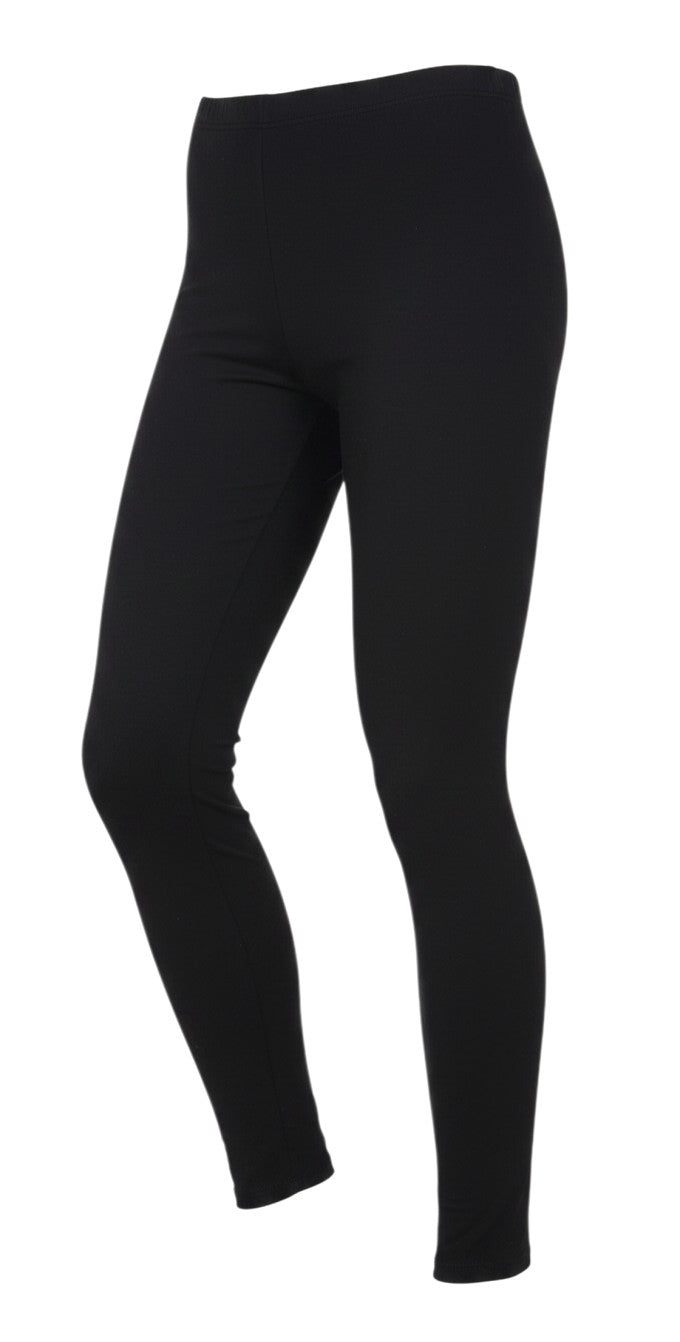 Prewornwholesale FOREVER 21 women's black jegging leggings with a slim fit and elastic waistband.