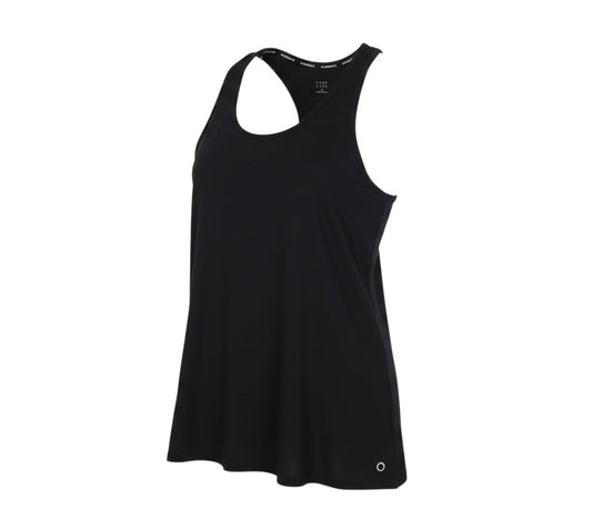 Prewornwholesale black M&S Goodmove racerback gym tank top with a scoop neckline and stretch jersey fabric.