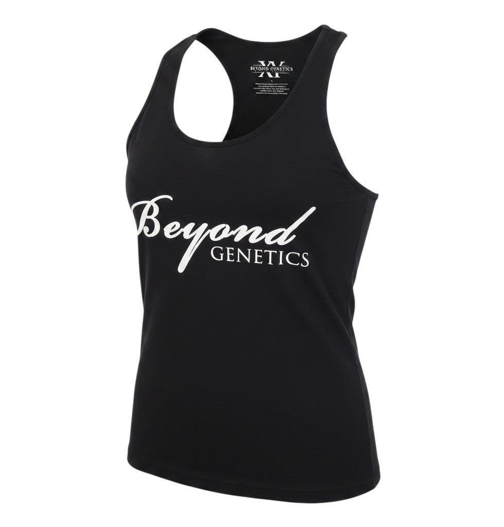 BEYOND GENETICS Womens Black   Basic Tank Size L