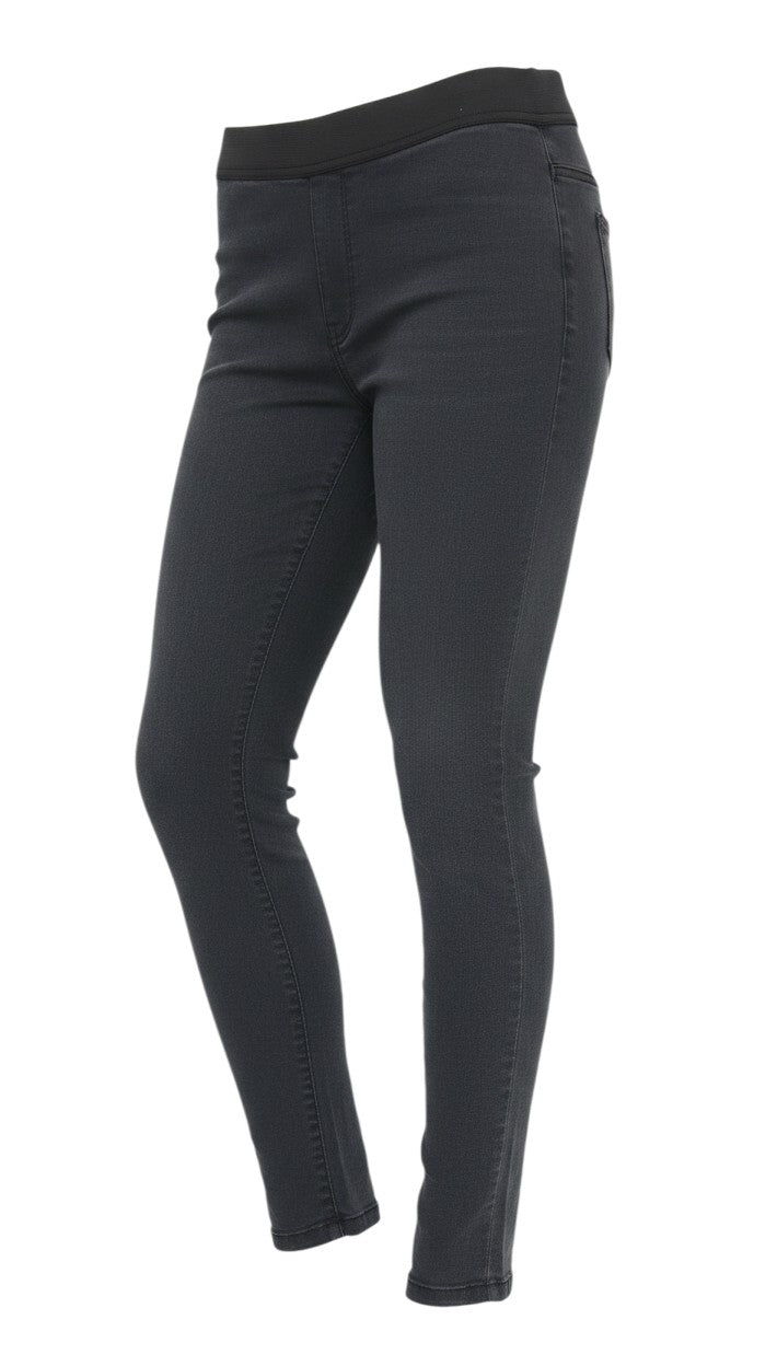 Prewornwholesale M&S womens black skinny denim jeans with a comfortable elasticated waistband
