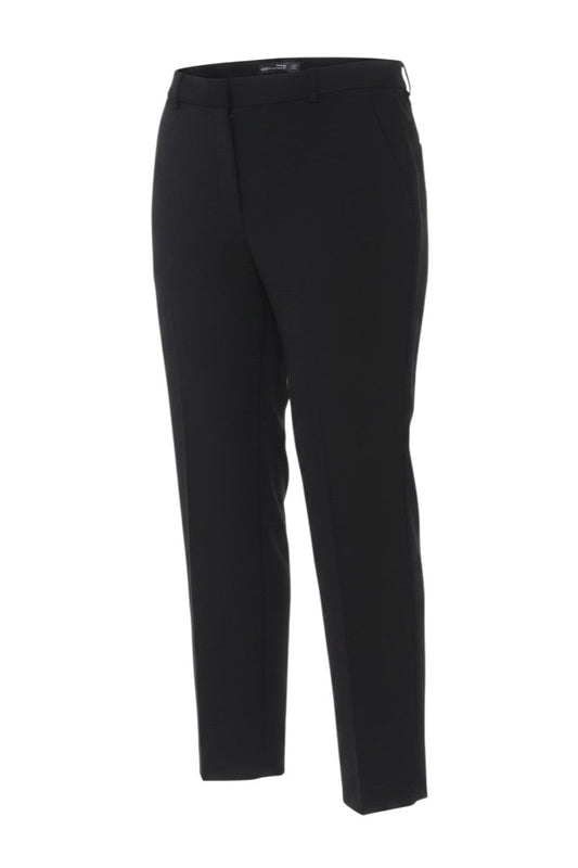 Prewornwholesale Marks and Spencer black tapered trousers with a mid-rise waist and side pockets for smart wear.