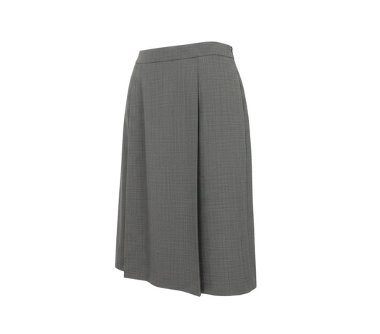 Prewornwholesale vintage St Michael black wool pencil skirt with a tailored knee-length fit and textured weave.