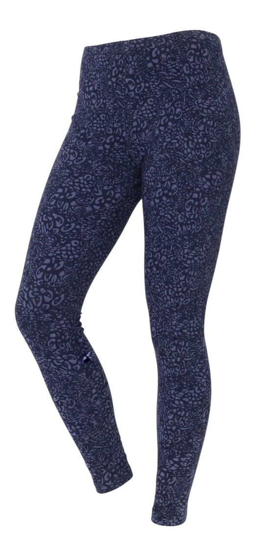 Prewornwholesale Marks and Spencer blue animal print cotton jersey leggings with a comfortable stretch fit.