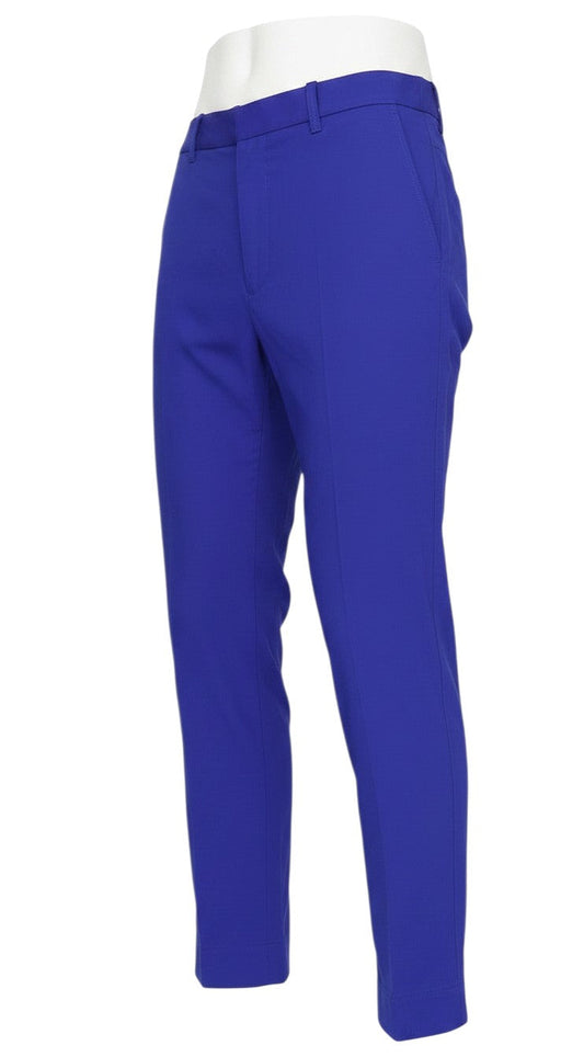 Marks and Spencer Women Blue UK 6 Short Tapered Smart Trousers