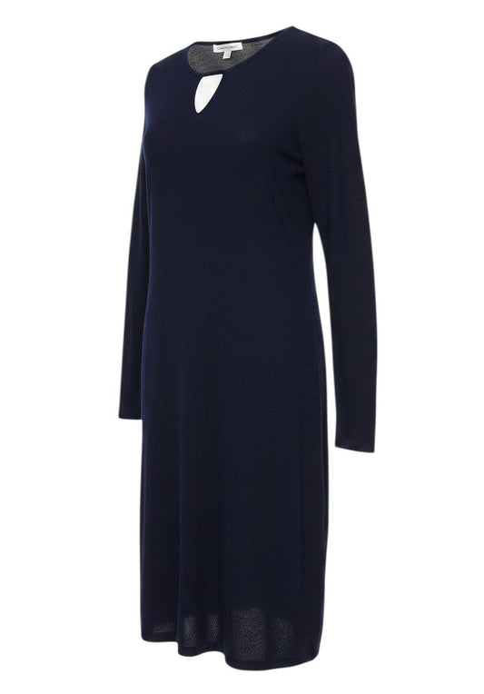 Fenn Wright Manson Women Blue Wool Knit Jumper Dress Size S