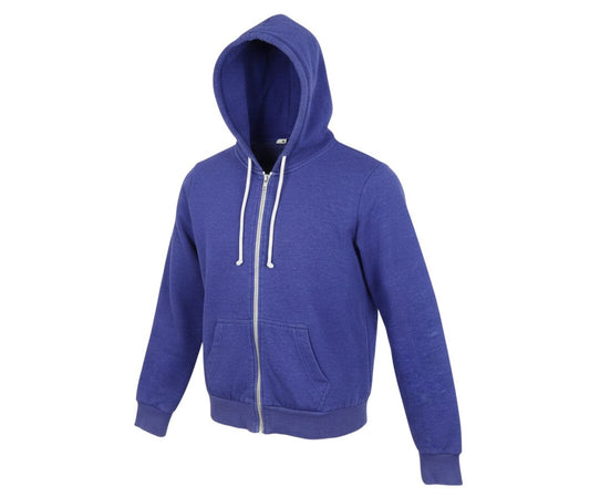 Prewornwholesale blue H&M Divided full zip hoodie with drawstring hood and kangaroo pockets in cotton blend fleece