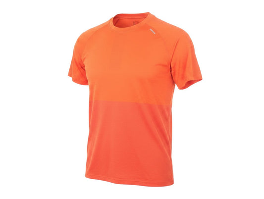 DECATHLON Womens Orange  Polyester Basic T-Shirt Size M Round Neck