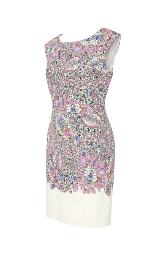 French Connection Women Multicoloured UK 10 Paisley Sheath Dress