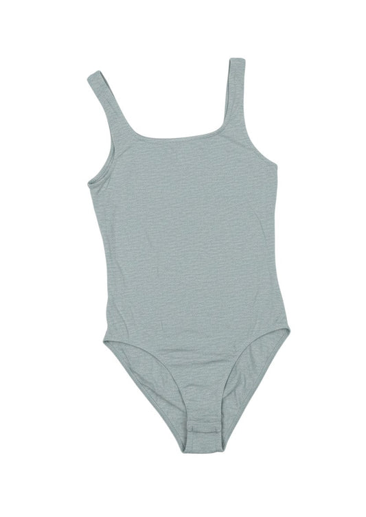 Prewornwholesale Marks and Spencer grey cotton blend scoop neck bodysuit with snap closure